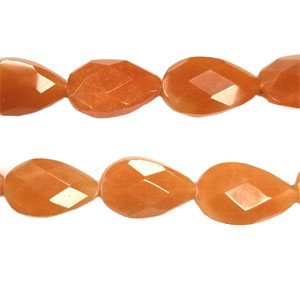 RED AVENTURINEFACETED PEAR CD 16X25MM